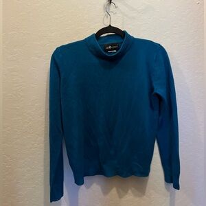 Vintage Sag Harbor high neck French blue sweater. a 6 or a Medium.